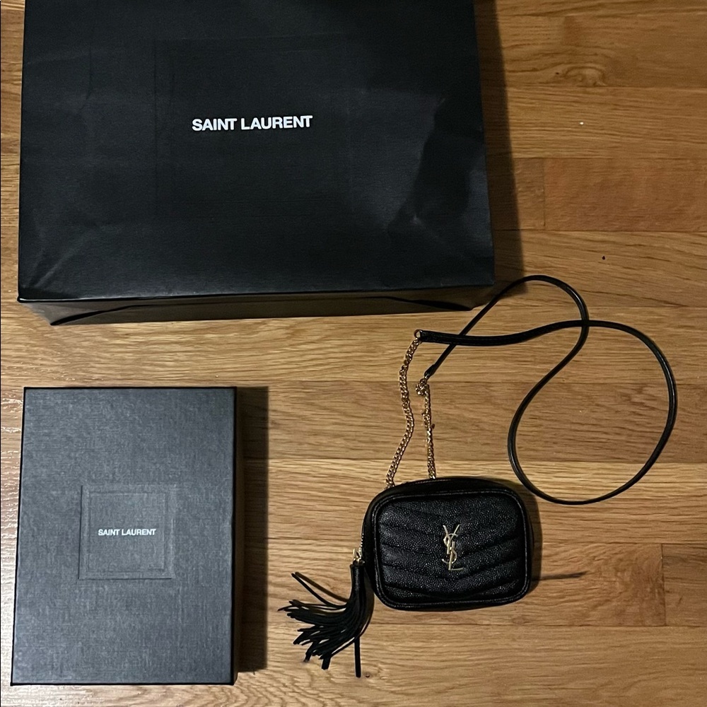Saint Laurent Micro Lou Matelassé Leather Camera Bag